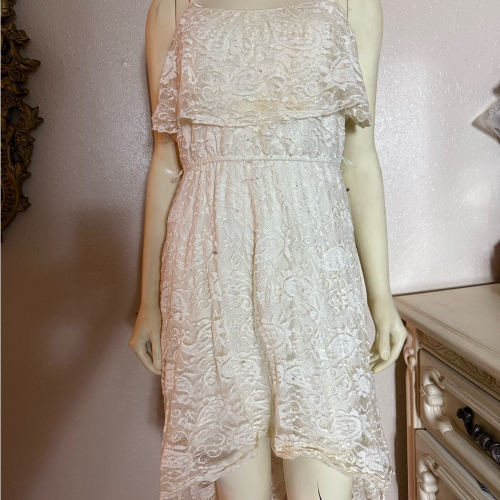 Lily Rose Cream Lace Dress